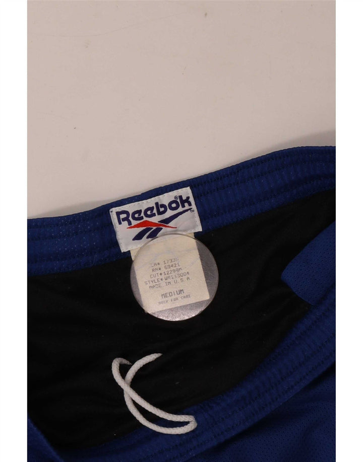 Pantalones cortos Reebok Regular Sport Hombre Poliéster azul medio
