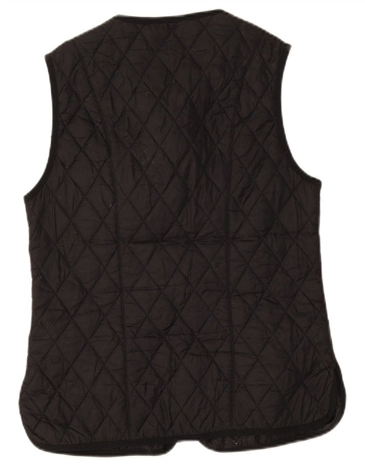 Chaleco acolchado Barbour para mujer Reino Unido 12 Mediano Negro