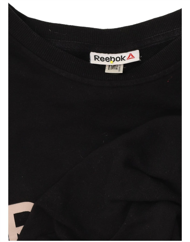 Reebok Hombre Graphic Sudadera Jumper XL Negro