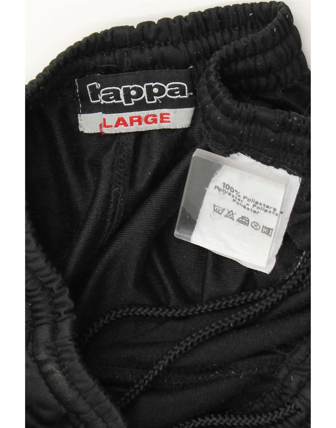 Pantalón De Chándal Kappa Hombre Large Negro Poliéster