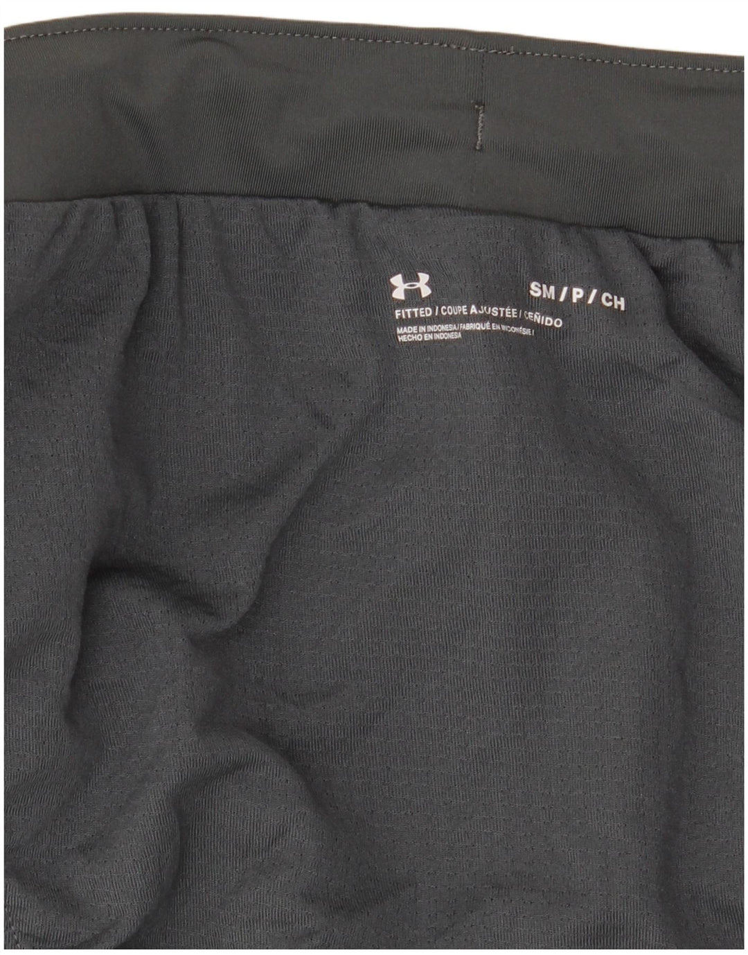 Under Armour Pantalones cortos deportivos para hombre, color gris pequeño, color block