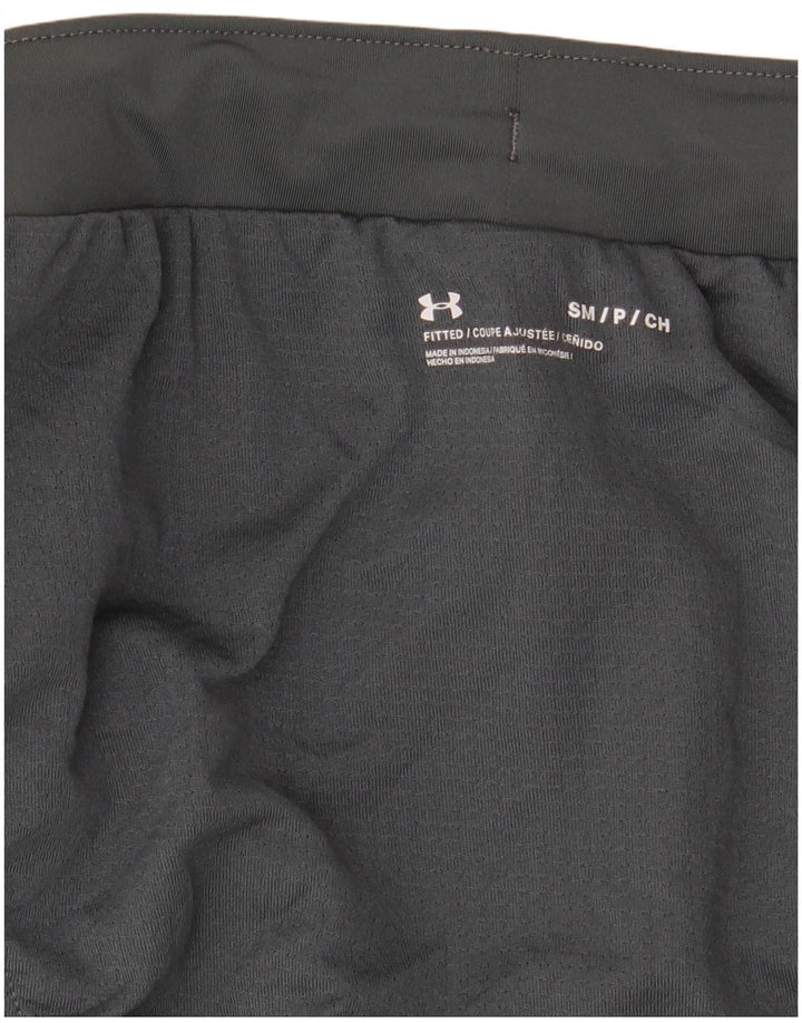 Under Armour Pantalones cortos deportivos para hombre, color gris pequeño, color block