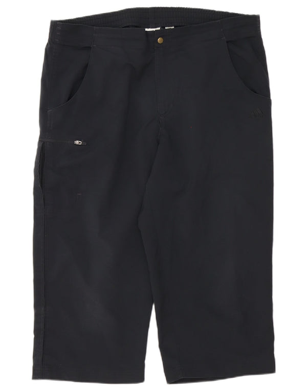 Adidas Mens Cargo Bermuda Shorts Medium W34 Poliéster Negro