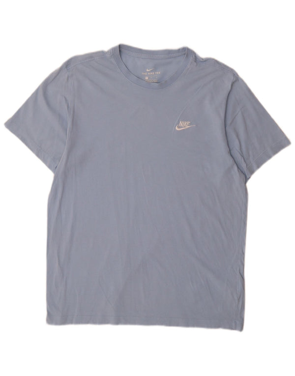 Camiseta Nike Hombre Top Grande Azul Algodón