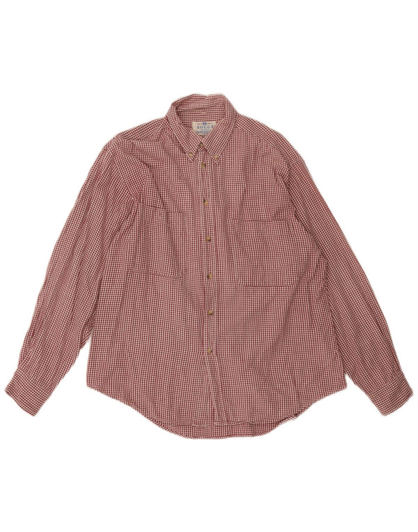 Camisa Boggi Hombre Large Cuadros Rojos