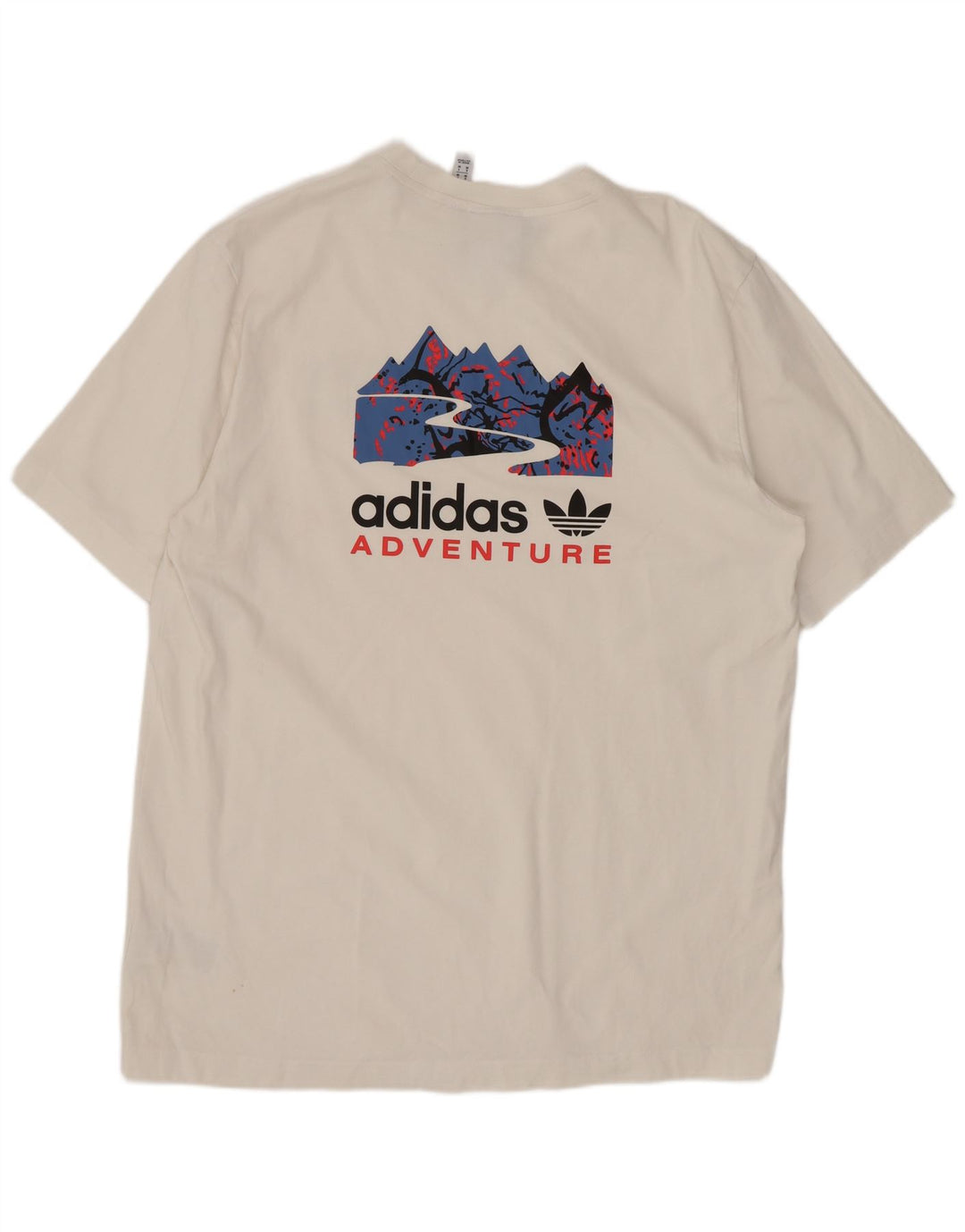 Camiseta Adidas Hombre Graphic Top Medium Blanco Deportes