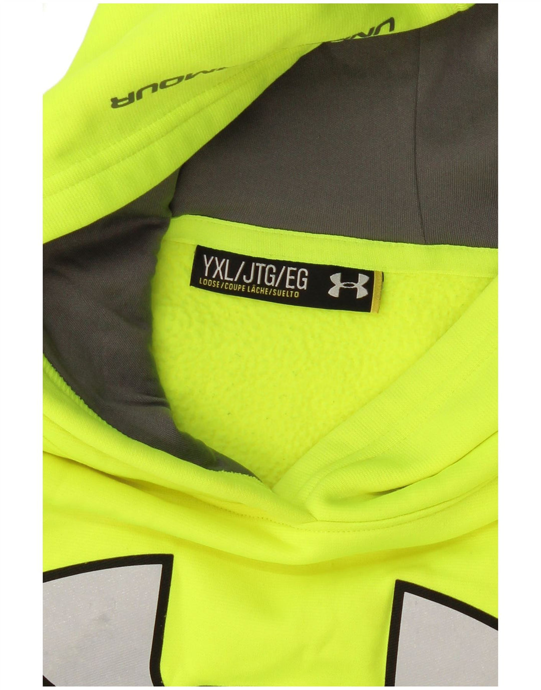 UNDER ARMOUR Sudadera con capucha gráfica para niños 13-14 años XL Verde