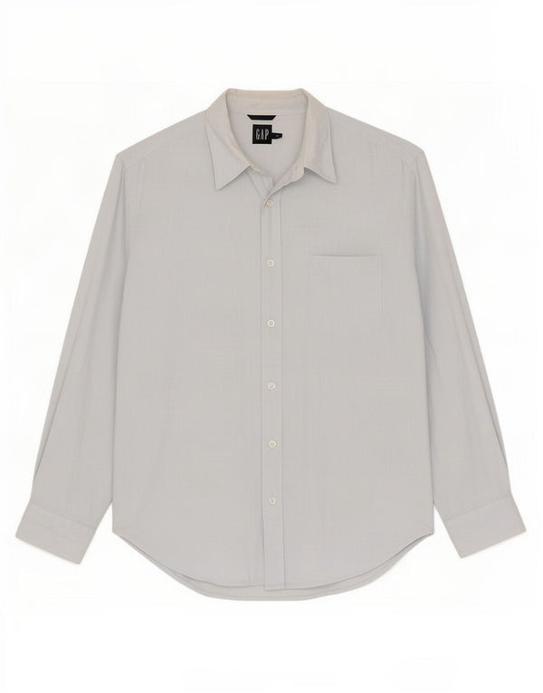 Camisa Gap Hombre Grande Lino Azul