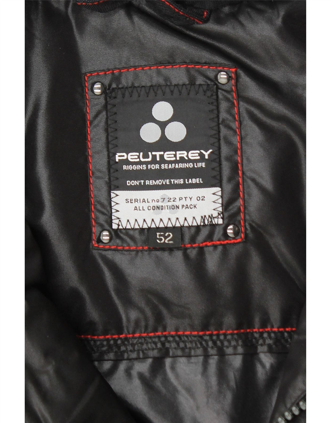 PEUTEREY Chaqueta utilitaria con capucha para hombre IT 52 Large Poliamida negra