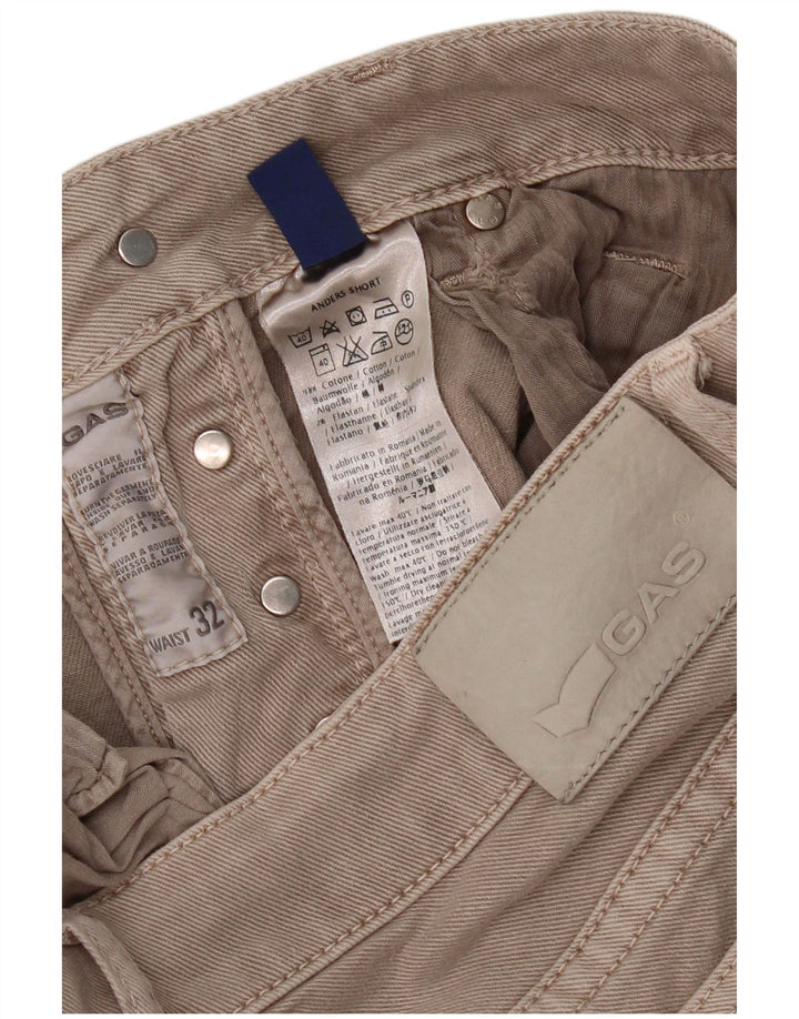 Pantalones cortos de mezclilla para mujer Gas W32 Algodón gris grande