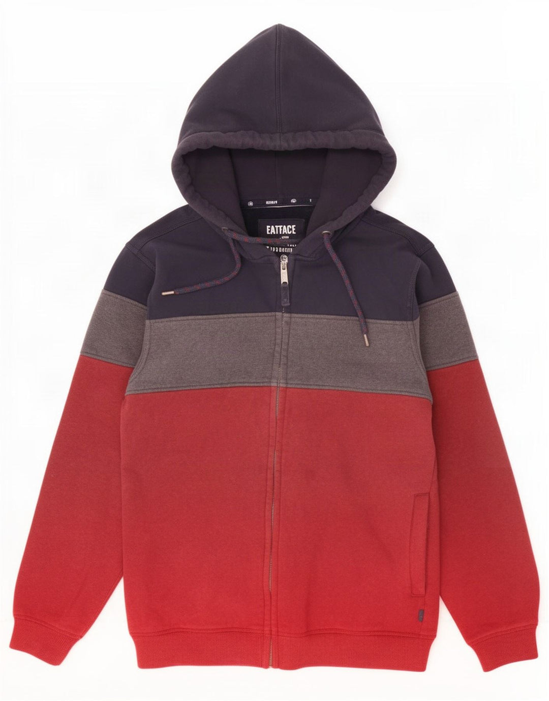Sudadera con capucha y cremallera para hombre Fat Face Color block mediano multicolor