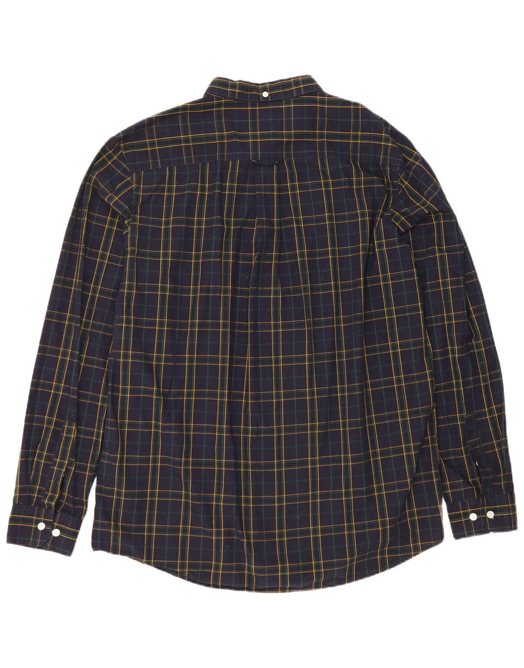 Farah Camisa Slim Fit Para Hombre 3XL Algodón A Cuadros Azul Marino
