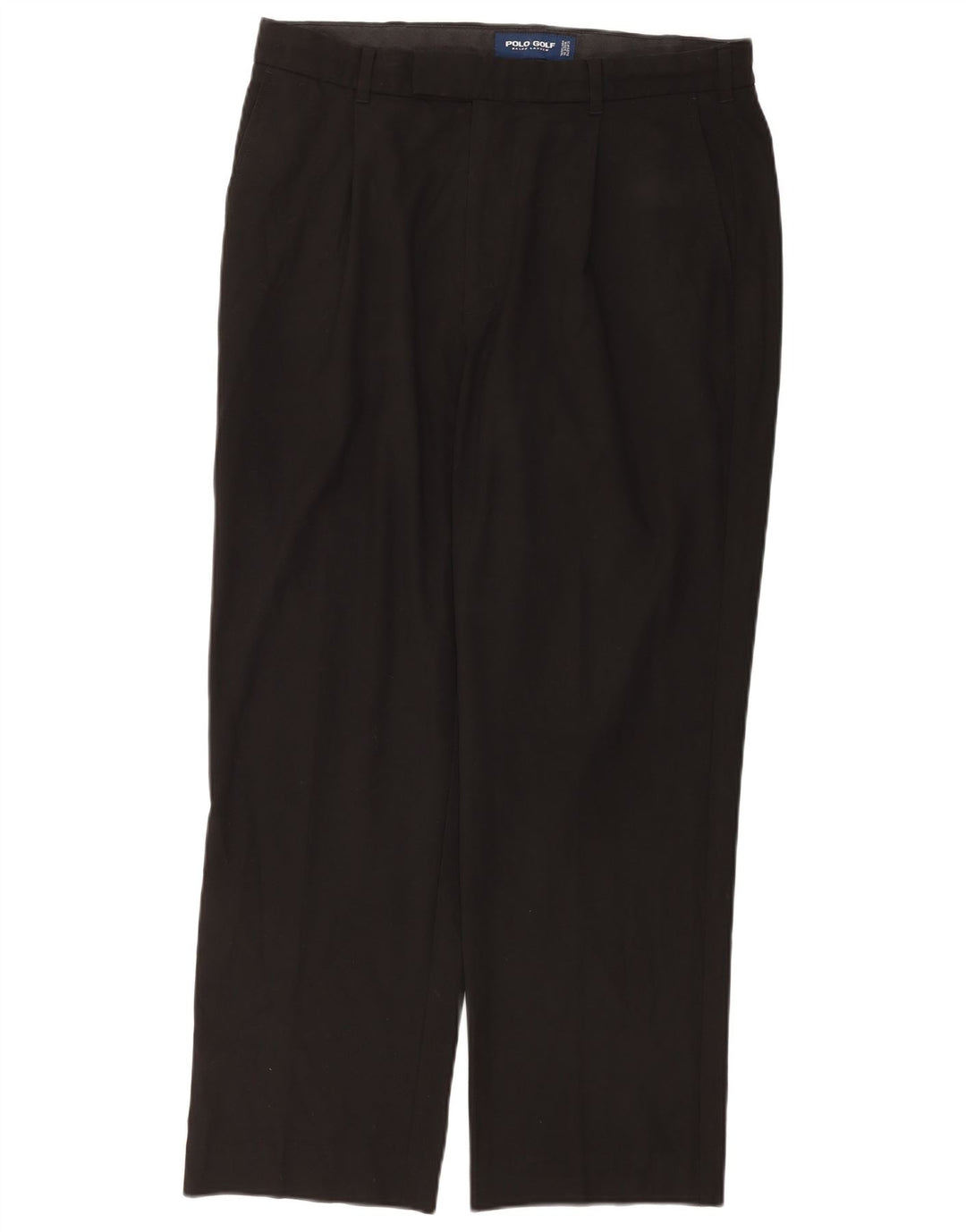Ralph Lauren Pantalones chinos con pinzas para hombre W36 L32 Poliéster negro