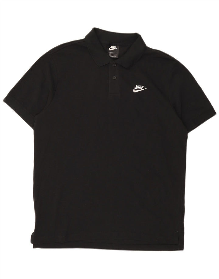 Polo Nike Hombre Grande Negro Algodón