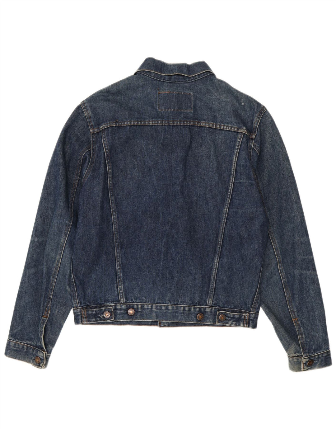 Vintage hombres chaqueta de mezclilla Reino Unido 40 grande azul marino
