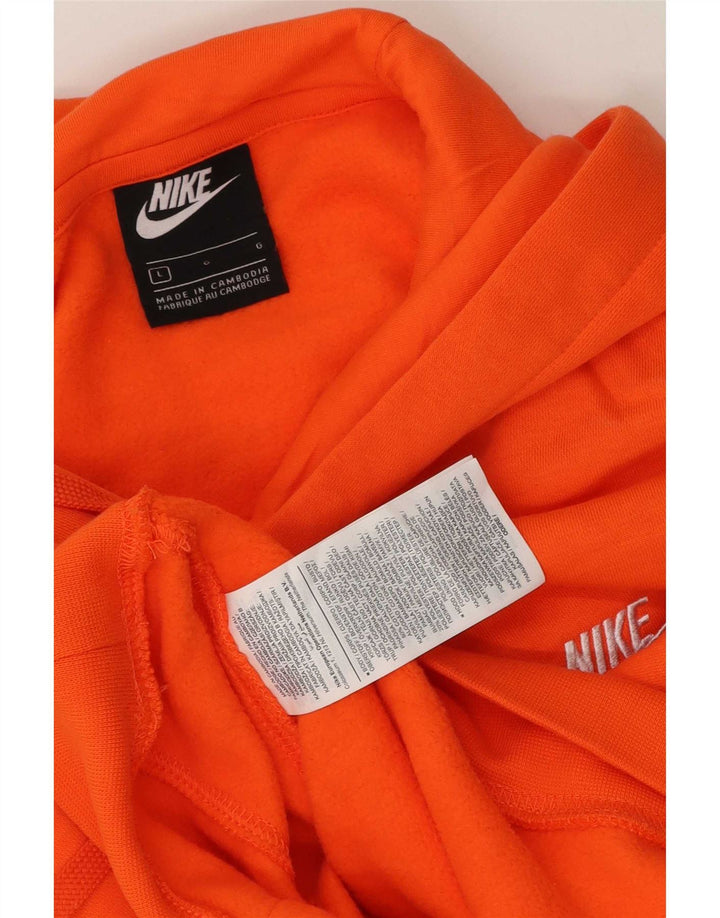 Nike - Sudadera con capucha para hombre, talla grande, color naranja, algodón
