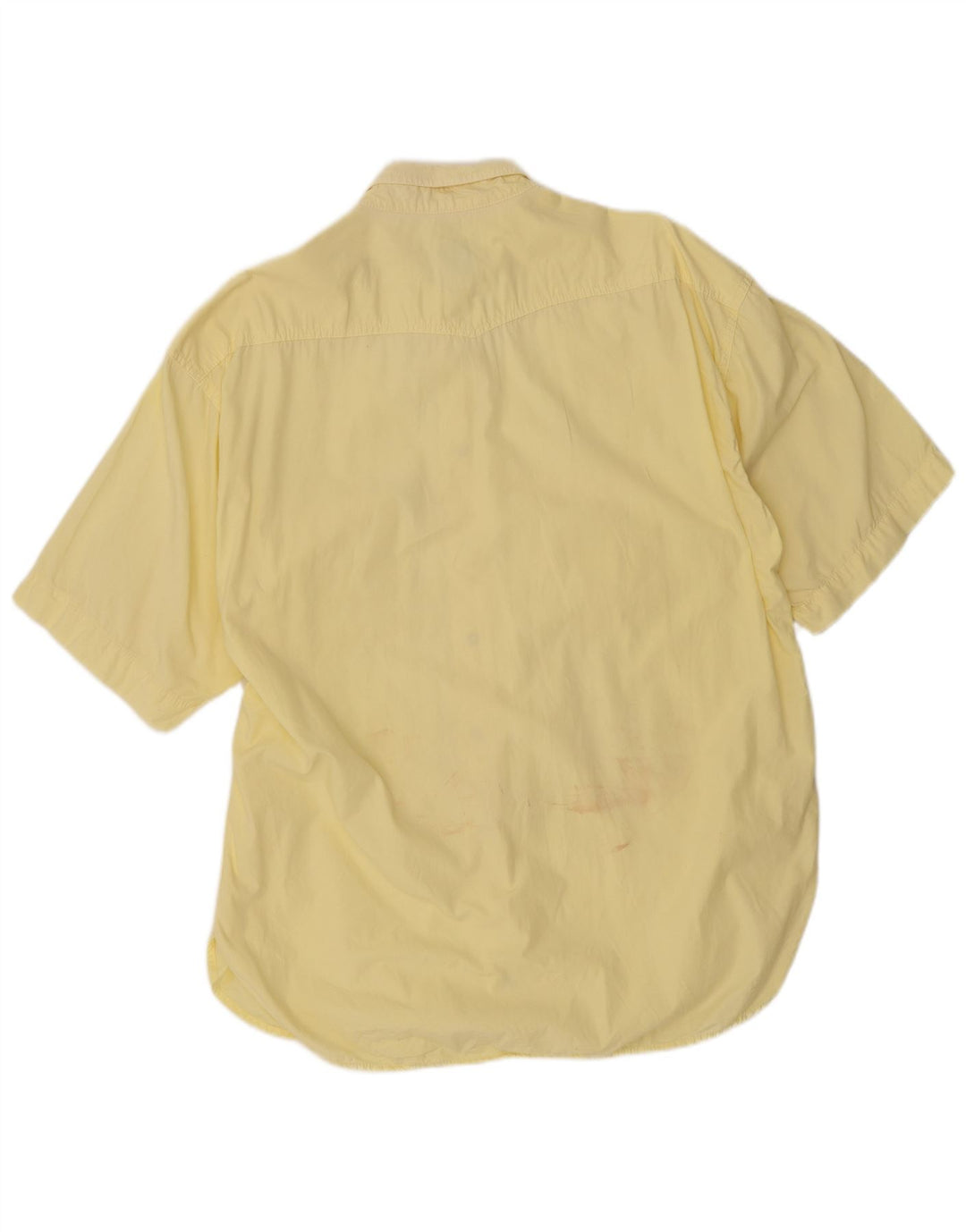Cassuci Camisa Manga Corta Hombre XL Algodón Amarillo