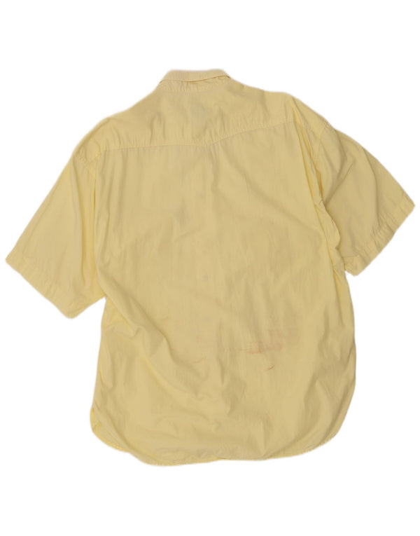Cassuci Camisa Manga Corta Hombre XL Algodón Amarillo