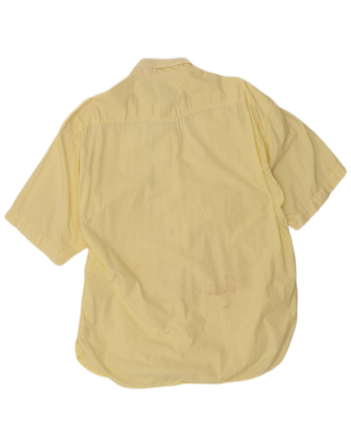 Cassuci Camisa Manga Corta Hombre XL Algodón Amarillo