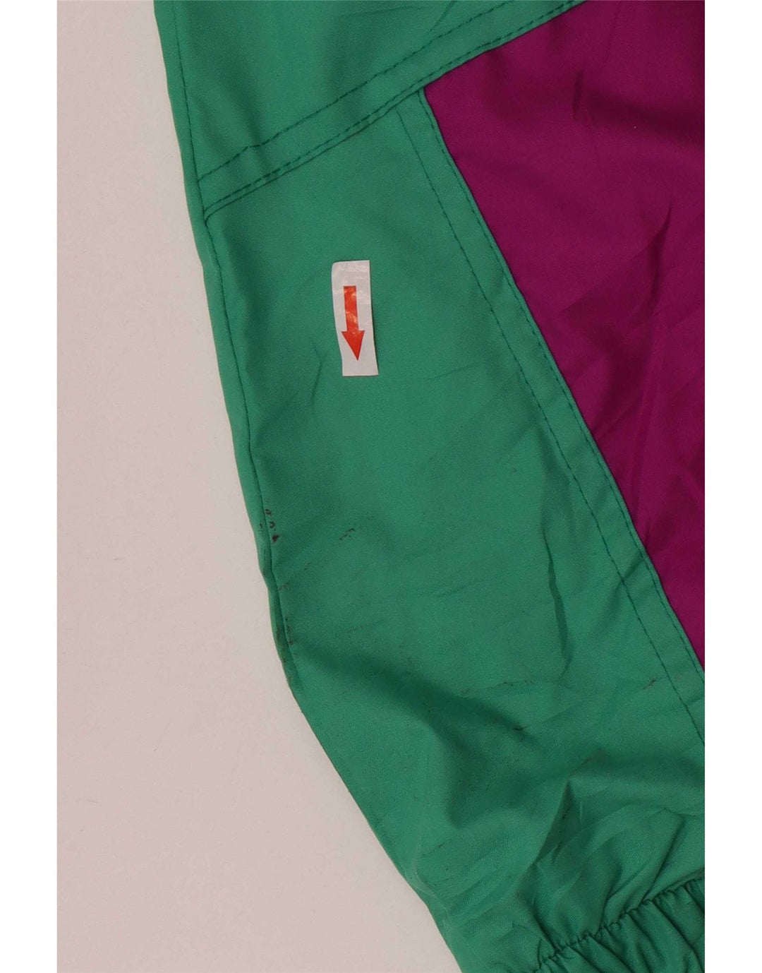 Mono de esquí vintage para mujer EU 38 Medium W28 L30 Bloque de color multicolor