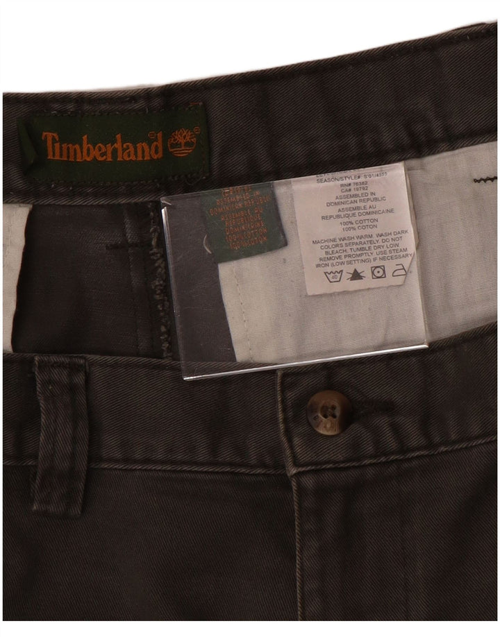 TIMBERLAND Pantalones cortos chinos para hombre W38 XL Algodón gris