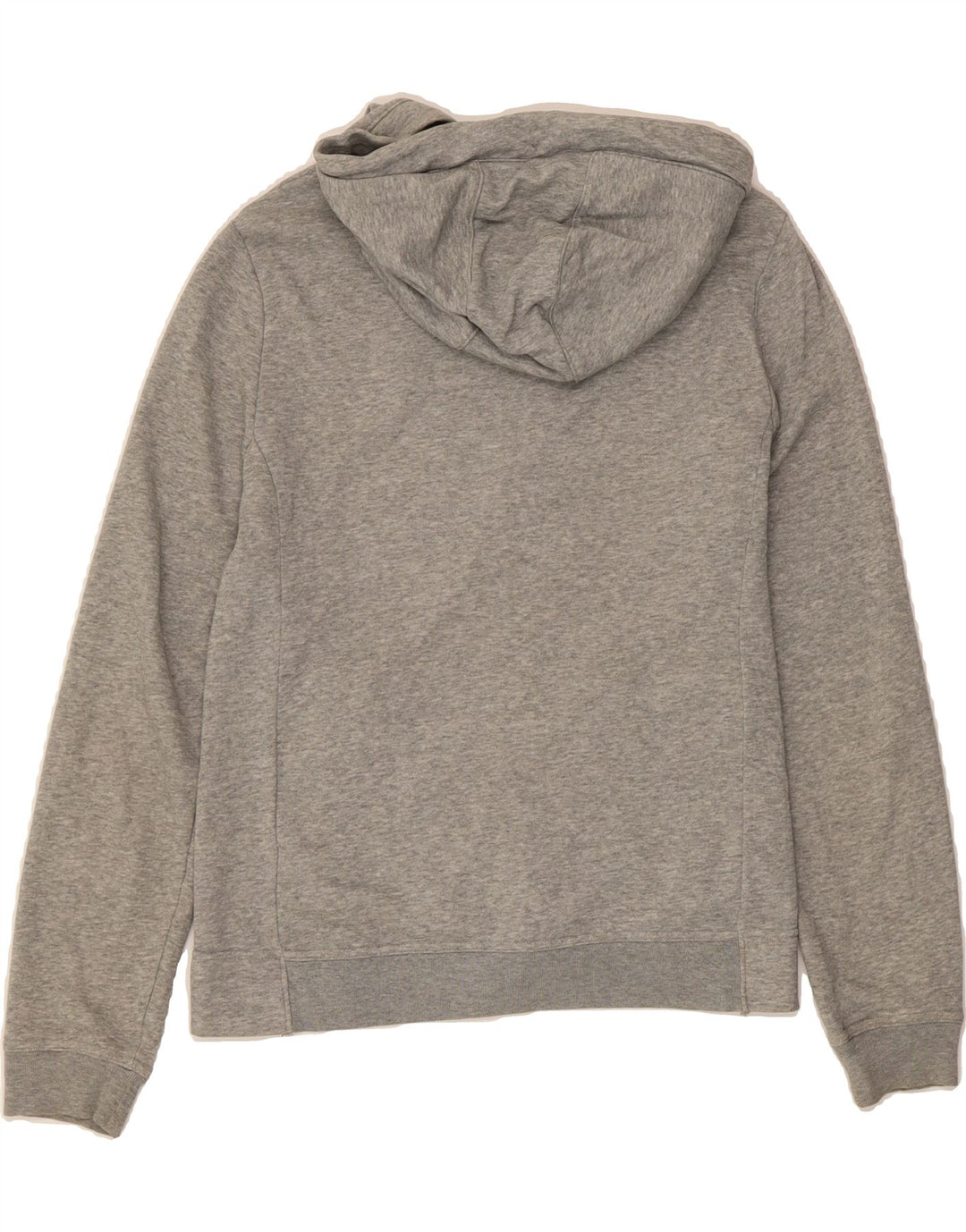NIKE Womens Zip Hoodie Sweater UK 14 Medium Grey Cotton Vintage Nike and Second-Hand Nike from Messina Hembry 