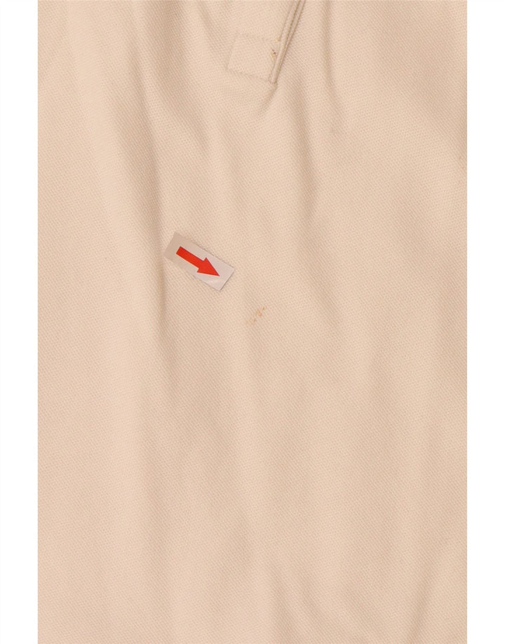 Polo Lacoste Mujer Talla 48 XL Algodón Blanco Roto
