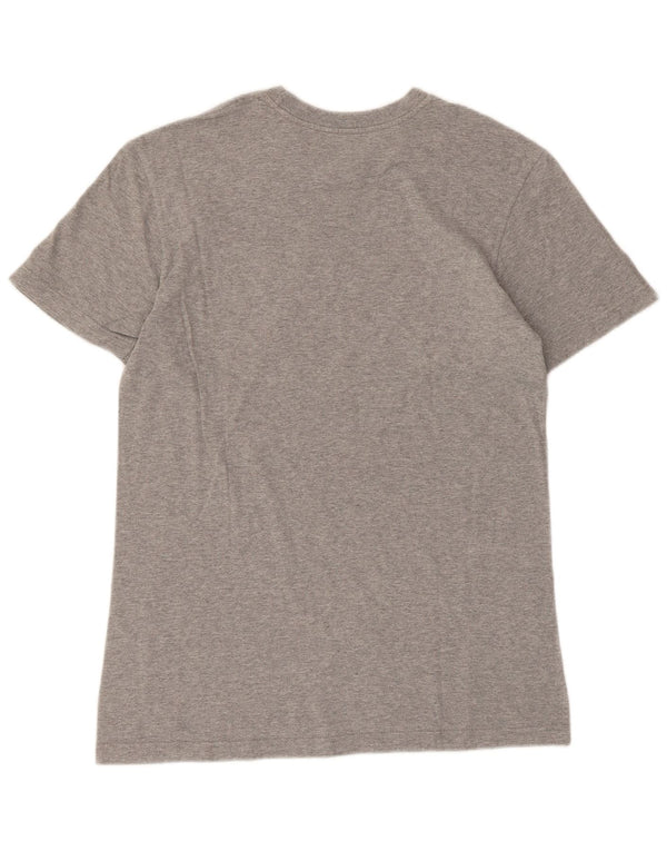 Nike Camiseta con gráfico de corte regular para hombre, talla pequeña, gris moteado