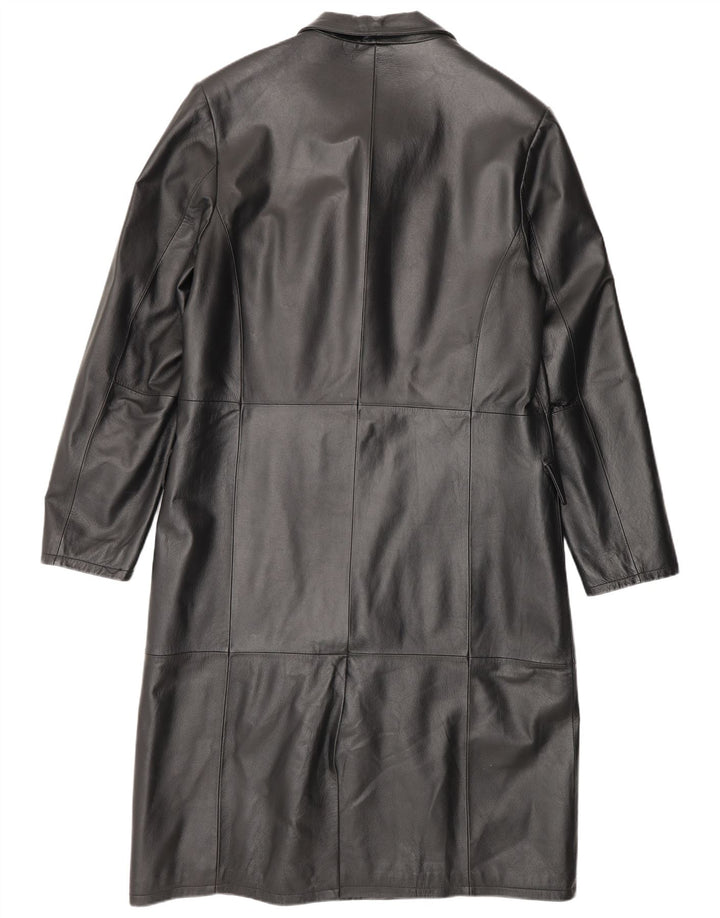 Conbipel Abrigo De Cuero Para Hombre IT 50 Grande Cuero Negro