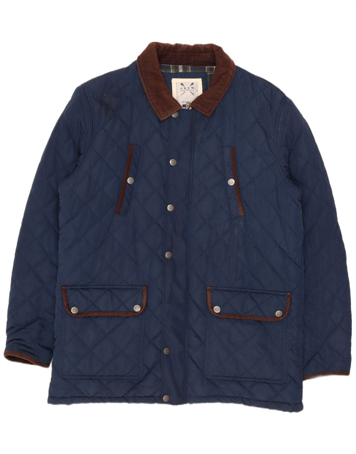 Crew Clothing Chaqueta acolchada para hombre UK 42 XL Poliéster azul marino