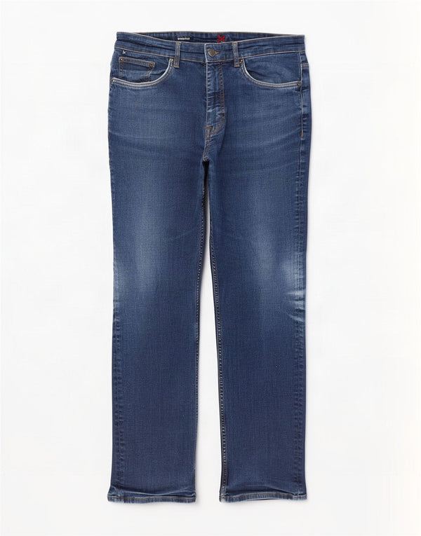 Crew Clothing Vaqueros rectos para hombre W36 L30 Algodón azul