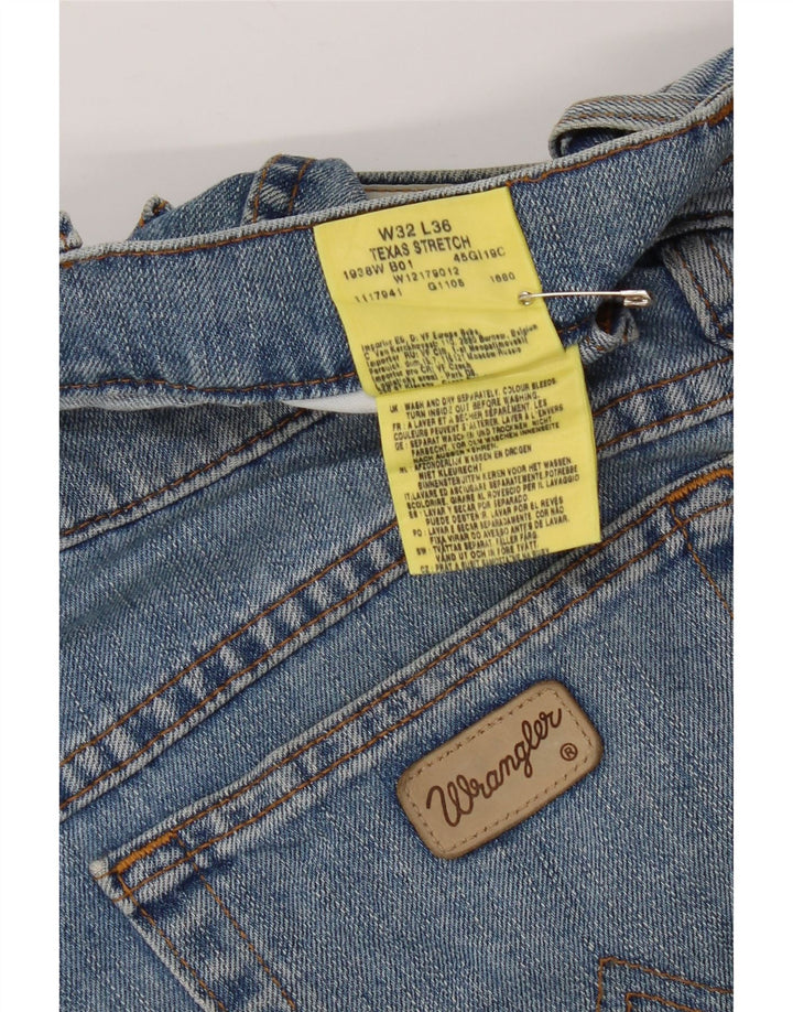 Wrangler Vaqueros rectos elásticos Texas para hombre W32 L29 Algodón azul