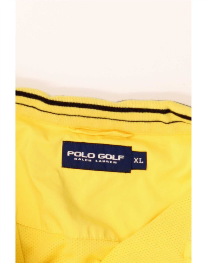Polo Ralph Lauren Camisa de manga corta para hombre XL Poliéster amarillo