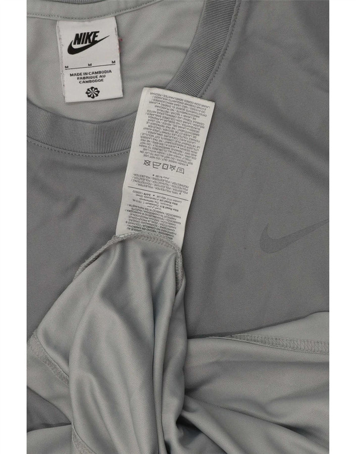 Camiseta Nike Hombre Graphic Top Poliéster Gris Medio