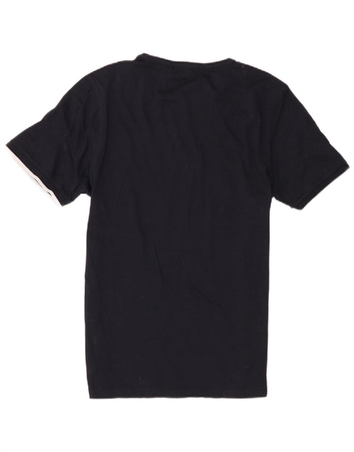 Reiss - Camiseta regular de manga corta para hombre, talla mediana, algodón negro