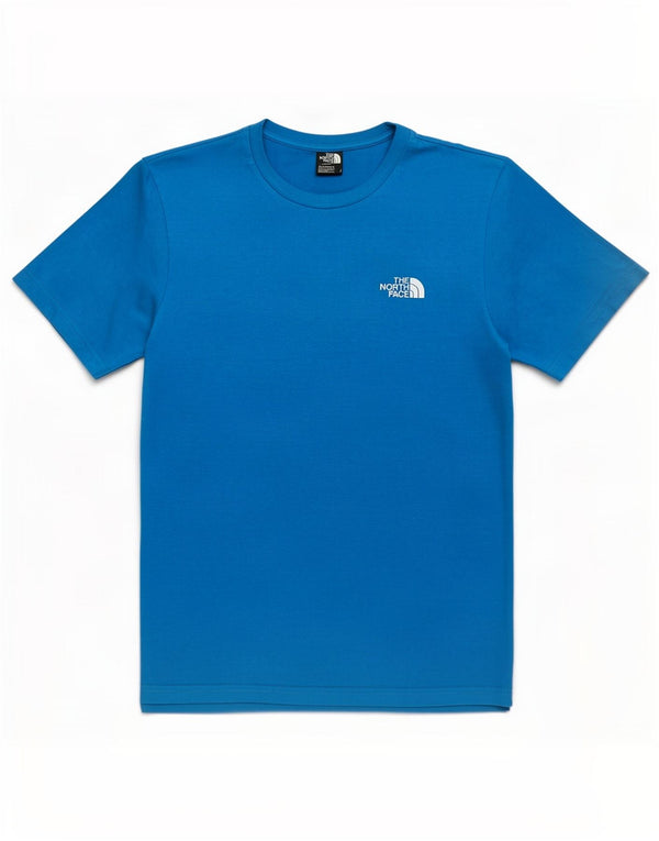 The North Face Camiseta gráfica para hombre Top Small Blue Cotton