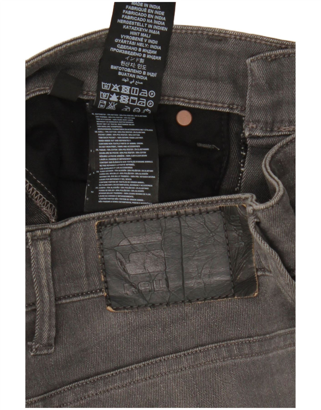 Vaqueros G-Star Revend Slim para hombre W32 L27 Algodón gris