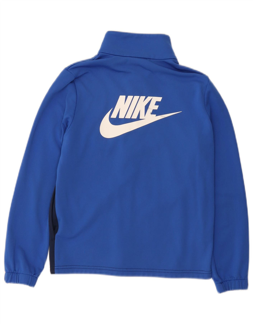 Nike - Chaqueta de chándal con gráfico para niños, 10-11 años, color azul medio