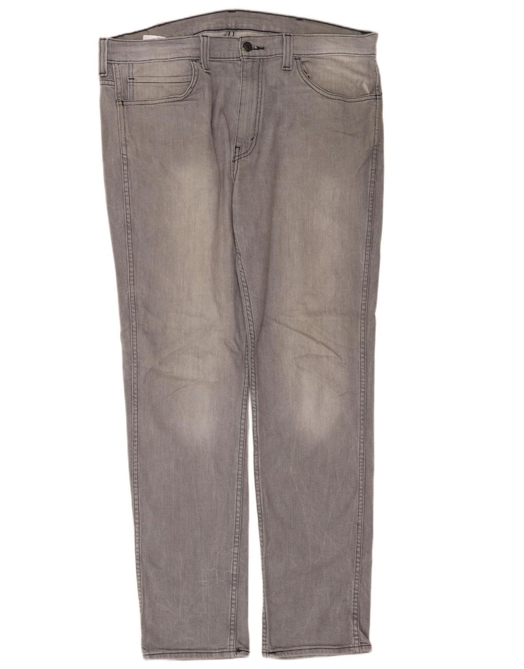 Levi's Hombre 511 Slim Jeans W38 L32 Algodón Gris