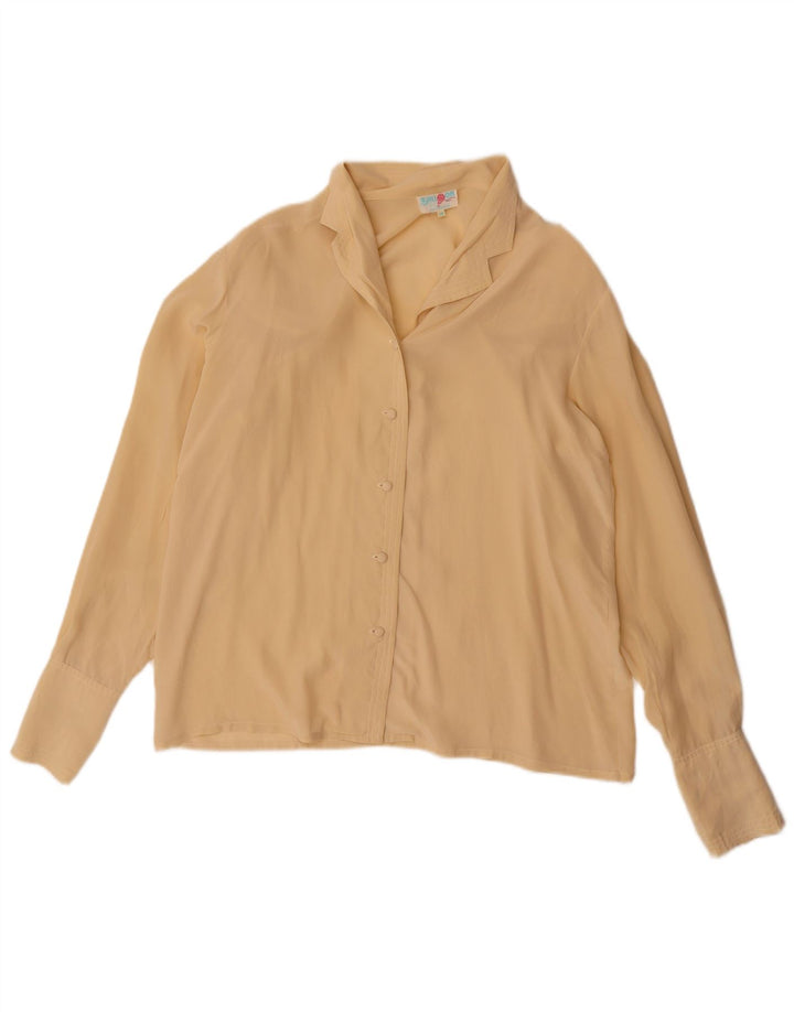 Blusa tipo camisa para mujer Balloon EU 38 Seda beige mediana