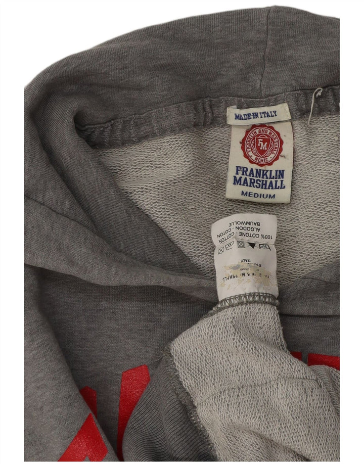 FRANKLIN & MARSHALL Jersey con capucha gráfico para hombre Algodón gris medio