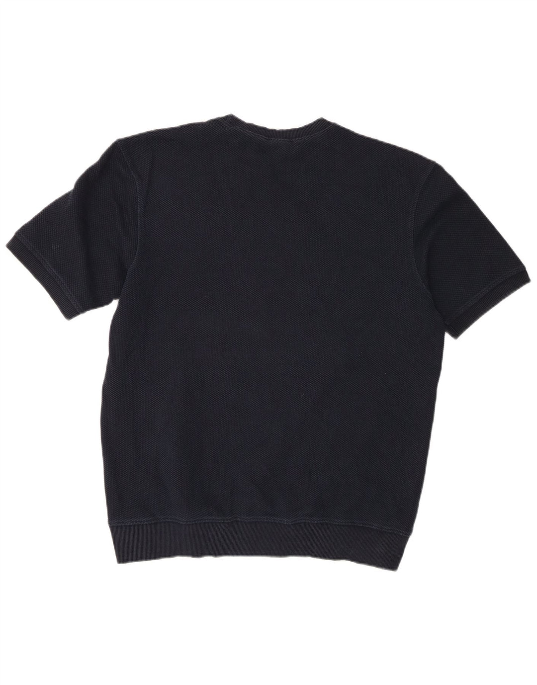 Zara Hombre Camiseta Top Grande Azul Marino Algodón