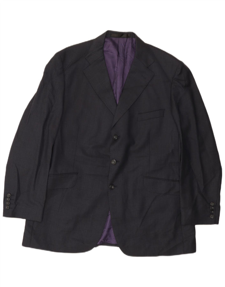 Marks & Spencer Chaqueta tipo blazer de 3 botones para hombre UK 44 2XL Azul marino Lana nueva