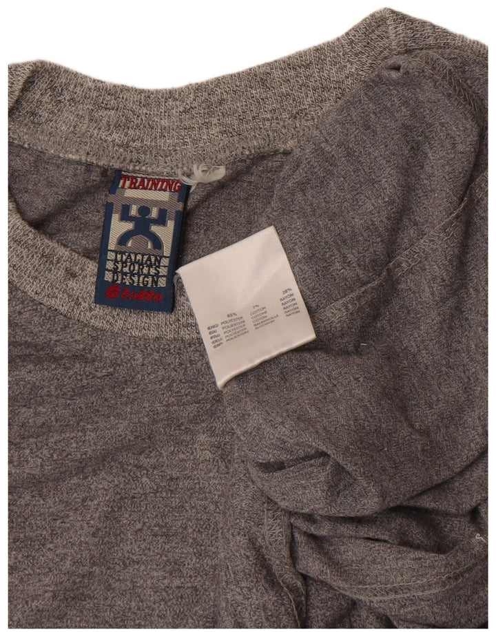 LOTTO Camiseta gráfica para hombre Top XL Poliéster moteado gris