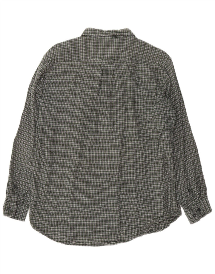 EDDIE BAUER Camisa De Franela Hombre Small Khaki Check Cotton