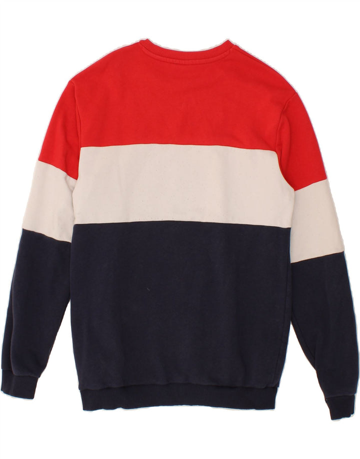 FILA Hombre Sudadera Gráfica Jersey Medium Multicolor Colorblock