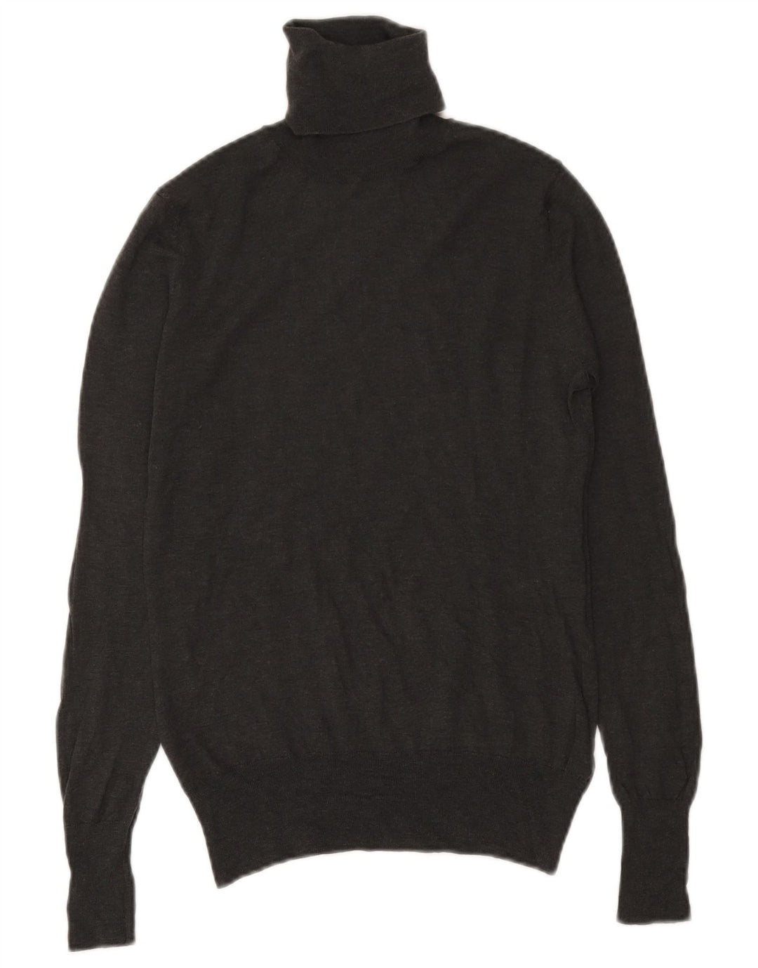 Massimo Dutti Jersey de cuello vuelto para mujer UK 42 Lana gris medio