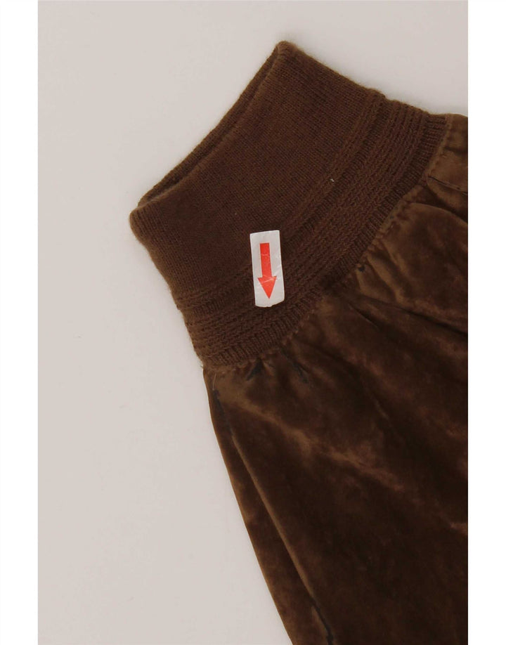 Vintage hombres Velour Bomber chaqueta IT 52 XL seda marrón