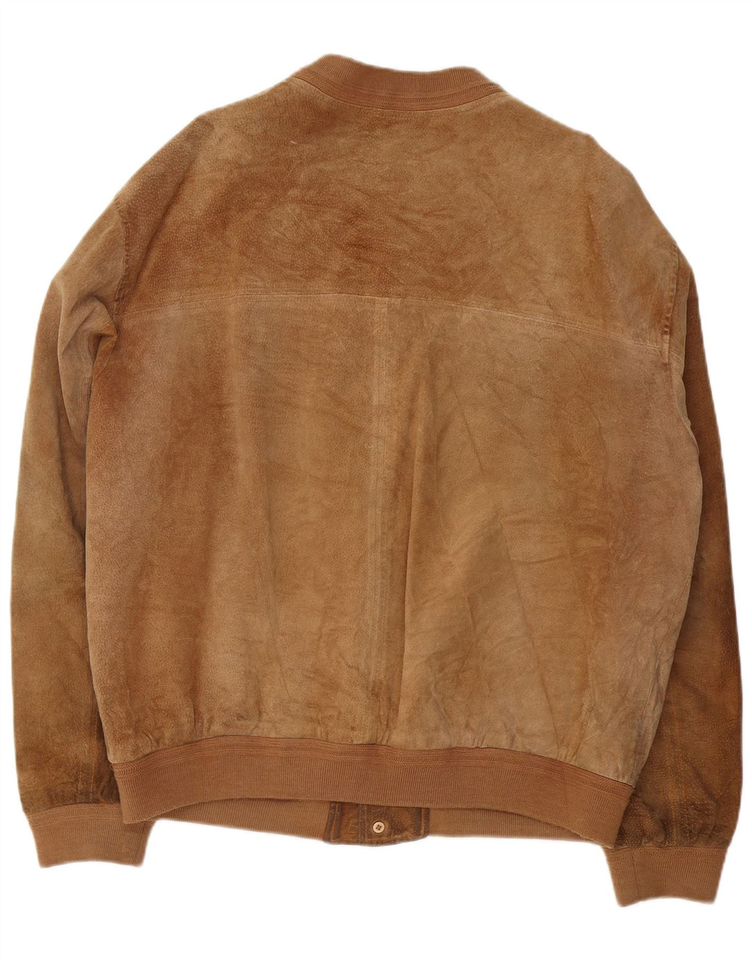 Essebi Chaqueta bomber de ante para hombre IT 54 2XL Cuero marrón