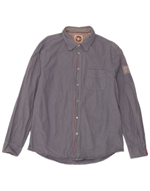 Murphy & Nye Camisa Sailmakers para hombre XL Algodón a rayas azul marino